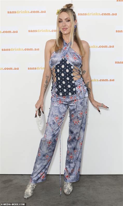 Imogen Anthony Sports Bizarre Ensemble At The Conscious Space In Sydney Daily Mail Online
