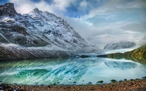 วอลเปเปอร์ 1680x1050 Px ทะเลสาบ แนวนอน ภูเขา ธรรมชาติ หิมะ ฤดู