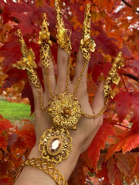 Zyra Gold Finger Jewelryfinger Claw Finger Armour Claw Etsy
