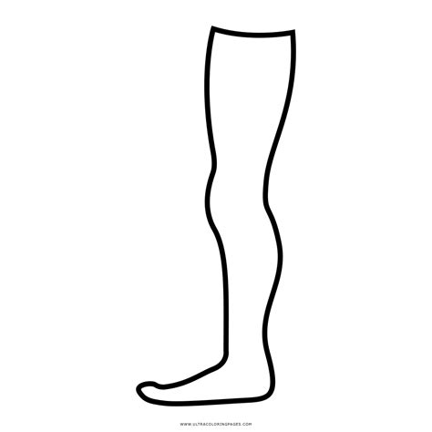 Leg Coloring Page Ultra Coloring Pages