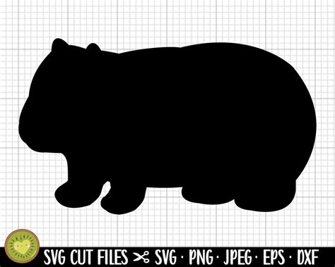 Buy Wombat Svg Wombat Png Wombat Silhouette Wombat Vector Wombat Online