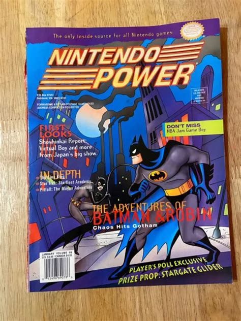 Nintendo Power Volume 68 Batman W Mega Man X2 Poster Donkey Kong £15