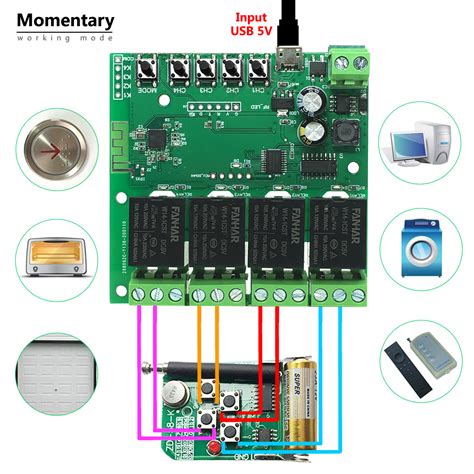 EACHEN WiFi Inching/Selflocking/Interlock Relay Modules ...