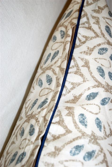 Warner Fabrics Zimmer And Rhode Vanessa Pillow Cover Blue Etsy