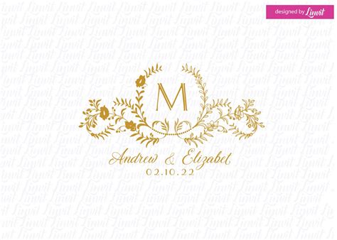 Floral Wedding Logo Logo Templates Creative Market