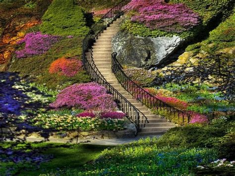 Sunken Garden October Stairway To Heaven Beautiful Landscapes