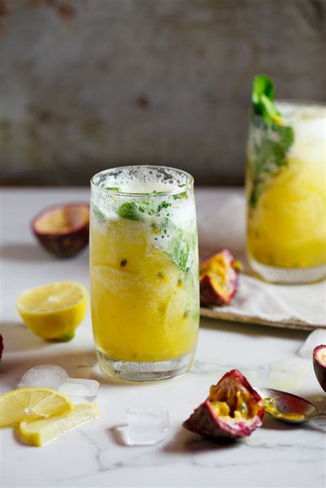 Fresh Pineapple And Passion Fruit Mojito Simply Delicious