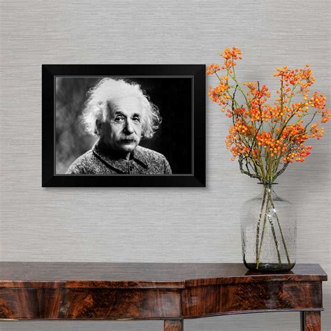 Albert Einstein Black Framed Wall Art Print Home Decor Ebay