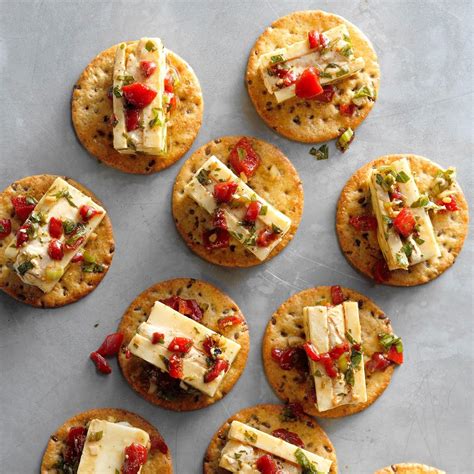 When it comes to christmas parties, finger foods are a safe choice for less mess and more enjoyment as a host. Marinated Cheese Recipe | Taste of Home