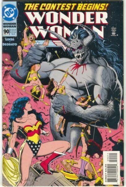 Wonder Woman 87 2nd Series Dc 1994 Vf Tentacle Bondage Cover Brian