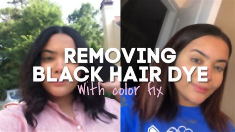 Jul 16, 2014 · wash it repeatedly to remove the dye that will move > use hair dye remover to strip out as much as possible (which in the case of only dying it once or twice, can often remove most of the pigment, drastically lessening the amount of bleach required for any further lightening or correction desired) > bleach or bleach wash depending on how much pigment needs to be dealt with > tone to neutralise the warmth. How To Remove Black Hair Box Dye | Color Fix... Does It ...