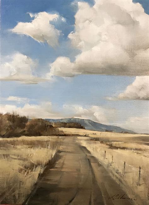Dirt Road By Joseph Alleman Oil 15 X 11 Landscape Art Painting