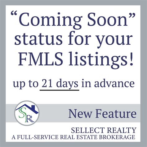 "Coming Soon" Status Option to be Added to FMLS Listings » Sellect