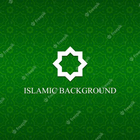 Premium Vector Flat Seamless Islamic Green Pattern