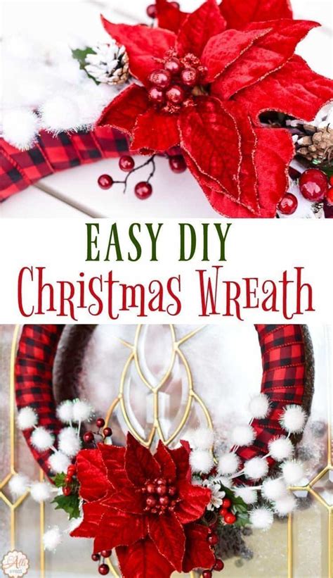 How To Make An Easy Diy Christmas Wreath An Alli Event