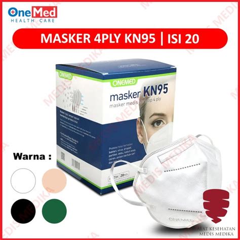 Jual Masker N Isi Onemed Ply Earloop Face Mask Disposable Bedah Karet Telinga Debu Motor