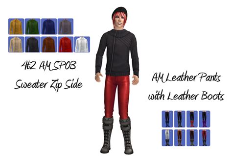 Mdpthatsme 4t2 Am Sp03 Sweater Zip Side And Leather Pants