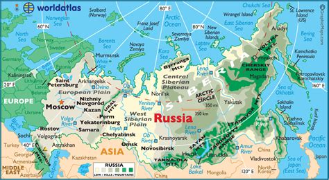 Large Map Of Russia Europes Asias And The Earths Largest Nation