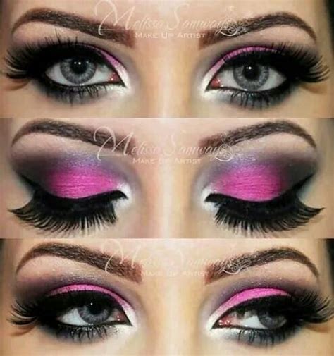 Pink And Black Smokey Eye Pink Eye Makeup Dramatic Eye Makeup Makeup
