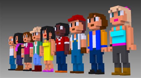 My Voxel People Set Johns Creative Space