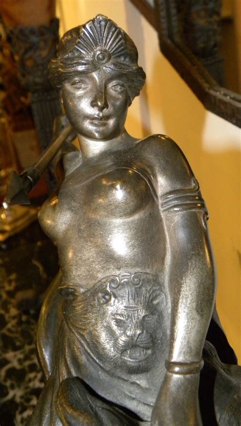 Bronze Sculpture of Amazon Woman Warrior on Horseback by Bousquet