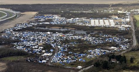 Shocking Aerial Photos Show The Huge Expansion Of The Calais Migrant Camp Breaking911