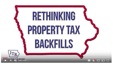 Legislation Reducing Property Tax Backfill Payments Advances Iowans