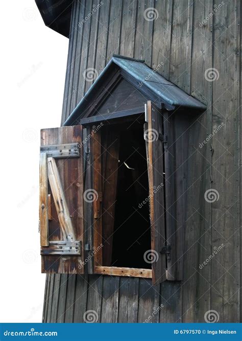 Open Window Of Wooden House Stock Photo Image Of Wooden Historic