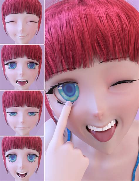 Anime Expressions For Sakura 8 Daz 3d