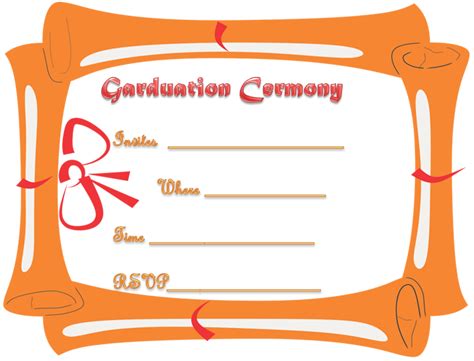 printable graduation ceremony invitation template
