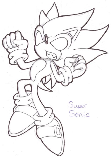 Dark Sonic Coloring Pages Sketch Coloring Page