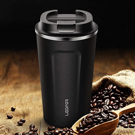 leidfor insulated tumbler coffee travel mug vacuum insulation coffee thermos stainless steel