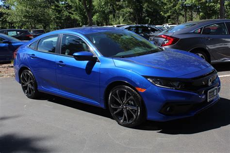 2020 honda civic lunar silver metallic sport black cloth. New 2019 Honda Civic Sedan Sport 4dr Car in Kirkland ...