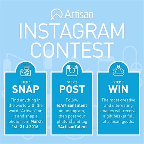 Instagram contests are super engaging! Artisan Instagram Contest
