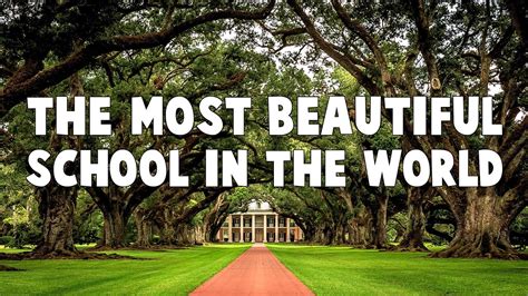 The Most Beautiful School In The World I Worked Here Youtube