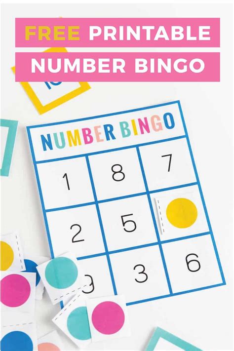 Download This Free Number Bingo Set Help Children Learn And Recognize