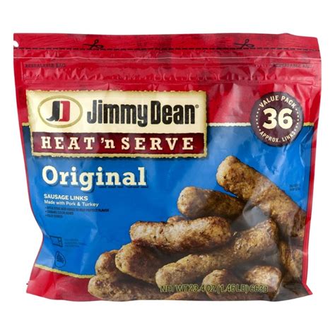 Jimmy Dean Heat N Serve Sausage Links Original From Market Basket
