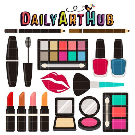 Make Up Kit Clip Art Set – Daily Art Hub – Free Clip Art Everyday