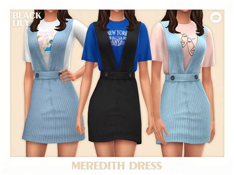 Meredith Dress By Black Lily At Tsr Sims 4 Updates