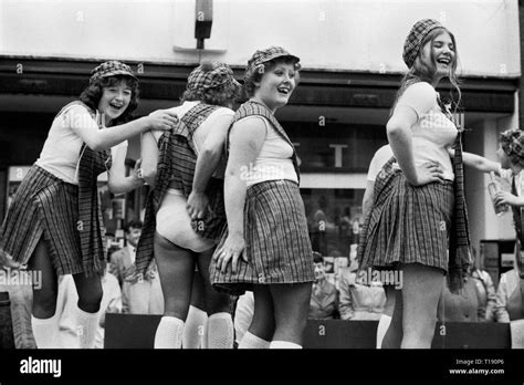 Isle Of Man Peel Annual Carnival 1970s Teenager Girls Of A Float
