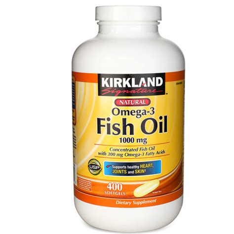 1000 mg of fish oil concentrate, providing 250 mg epa+dha, per serving. Dầu cá Kirkland Omega-3 Fish Oil 1000 mg
