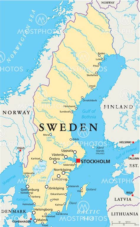 Sweden Map Sweden Map Tourist Attractions In Most