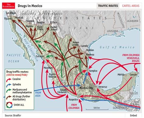 Prommart Mapa Del Narcotráfico En México