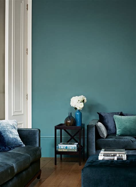 Zoffany Teal Teal Walls Living Room Teal Living Rooms Teal Painted