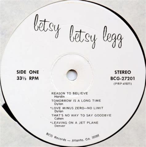 Betsy Legg Betsy In Shrink 中古レコード・中古cdのdisk Market中古盤 廃盤 レア盤