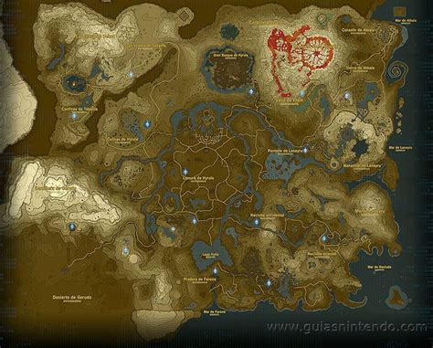 Mapa Mapa Completo Zelda Breath Of The Wild Zelda Mapas Mapa