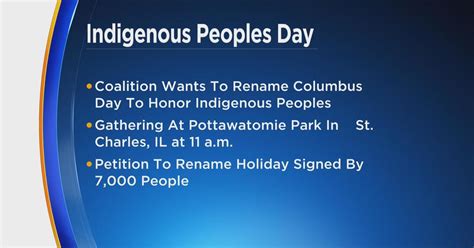 Columbus Day And Indigenous Peoples Day Events Planned For Monday Cbs