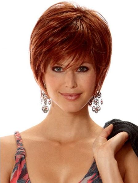 See more ideas about hair, long hair styles, hair styles. Short Red Straight Synthetic Hair Wigs With Bangs