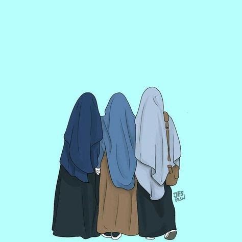 Koleksi oleh nada nabila • terakhir diperbarui 7 minggu lalu. Kartun Muslimah Sahabat Bertiga Bercadar - Paimin Gambar