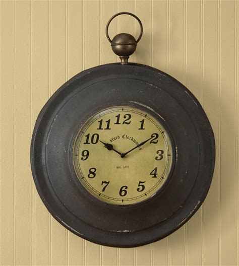 For safe mounting, it is essential to use the proper hardware for your wall type. Large Pocket Watch Wall Clock